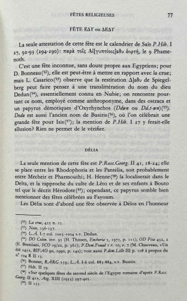 Fêtes d'Egypte ptolémaïque et romaine d'après la documentation papyrologique grecque