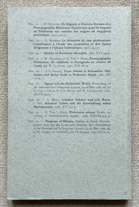 Fêtes d'Egypte ptolémaïque et romaine d'après la documentation papyrologique grecque