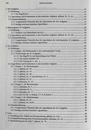 Ägyptische Algorithmen. Eine Untersuchung zu den mittelägyptischen mathematischen Aufgabentexten.[newline]M8558-03.jpeg