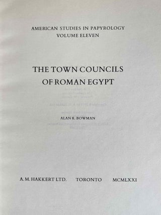 The Town Councils of Roman Egypt[newline]M8566-02.jpeg