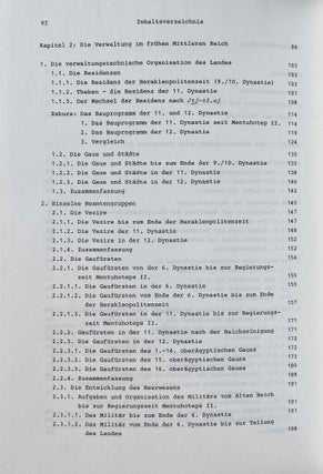 Kontinuität und Wandel in Politik und Verwaltung des frühen Mittleren Reiches in Ägypten