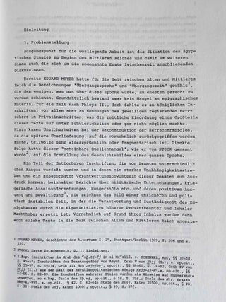 Kontinuität und Wandel in Politik und Verwaltung des frühen Mittleren Reiches in Ägypten