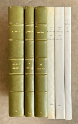Item #M8571 Cahiers de Karnak. Volumes I to IV. AAE - Journal - Set