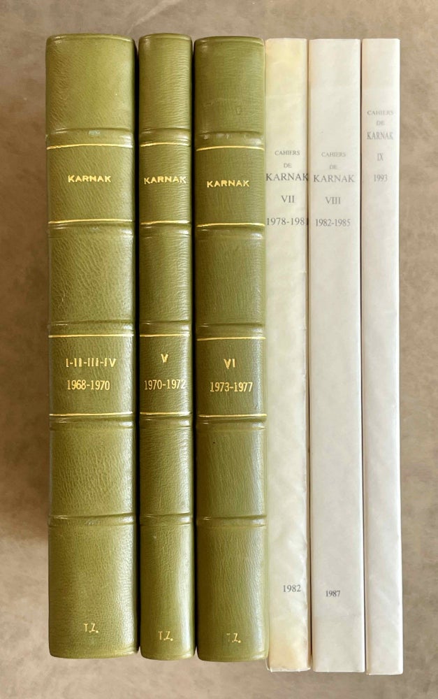 Item #M8571 Cahiers de Karnak. Volumes I to IV. AAE - Journal - Set.[newline]M8571-00.jpeg
