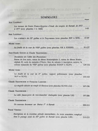 Cahiers de Karnak. Volumes I to IV.[newline]M8571-16.jpeg