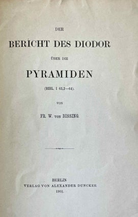 Der Bericht des Diodor über die Pyramiden (Bibl. I 63,2-64)[newline]M8581-01.jpeg