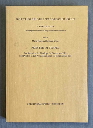 Item #M8584a Priester im Tempel. Die Rezeption der Theologie der Tempel von Edfu und Dendera in...