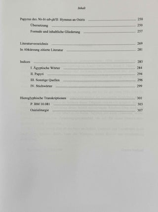 Sp&auml;tzeitliche Osiris-Liturgien im Corpus der Asasif-Papyri. &Uuml;bersetzung, Kommentar, Formale und inhaltliche Analyse.[newline]M8586b-04.jpeg