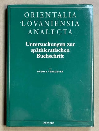Item #M8588a Untersuchungen zur späthieratischen Buchschrift. VERHOEVEN Ursula[newline]M8588a-00.jpeg