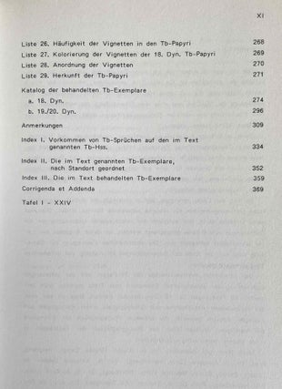 Untersuchungen zu den Totenbuch-Papyri der 18. Dynastie. Kriterien ihrer Datierung.