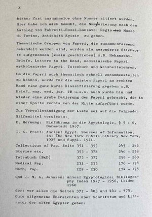 Bibliographie der hieratischen und hieroglyphischen Papyri