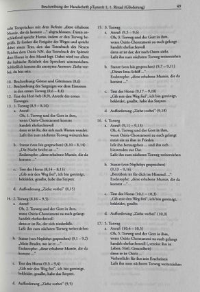 Papyrus Tamerit 1. Ein Ritualpapyrus der ägyptischen Spätzeit.
