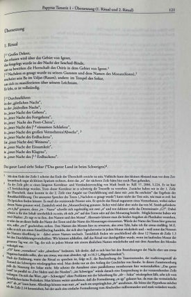 Papyrus Tamerit 1. Ein Ritualpapyrus der ägyptischen Spätzeit.