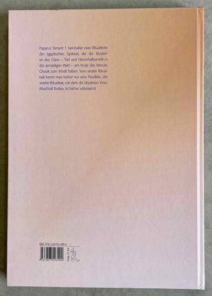 Papyrus Tamerit 1. Ein Ritualpapyrus der ägyptischen Spätzeit.