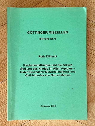 Item #M8601a Kinderbestattungen und die soziale Stellung des Kindes im Alten Ägypten. Unter...