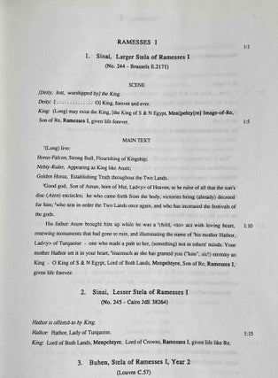 Ramesside inscriptions. Translated and annotated. Translations. Vol. I: Ramesses I, Sethos I and Contemporaries.[newline]M8607-18.jpeg