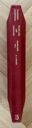 Item #M8607b Ramesside inscriptions. Translated and annotated. Translations. Vol. I: Ramesses I,...