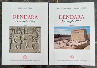 Item #M8610 Dendara. Le temple d'Isis. Vol. I: Textes. Vol. II: Planches (complete set). CAUVILLE...[newline]M8610-00.jpeg