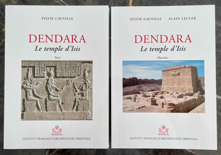 Item #M8610 Dendara. Le temple d'Isis. Vol. I: Textes. Vol. II: Planches (complete set). CAUVILLE Sylvie - LECLER Alain.[newline]M8610-00.jpeg