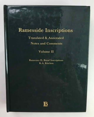 Item #M8619 Ramesside inscriptions. Translated and annotated. Notes and comments. Vol. II:...[newline]M8619-00.jpeg