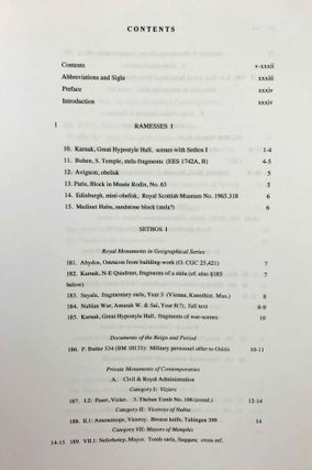 Ramesside inscriptions. Translated and annotated. Translations. Vol. VII: Addenda.