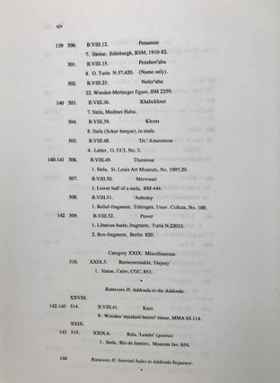 Ramesside inscriptions. Translated and annotated. Translations. Vol. VII: Addenda.