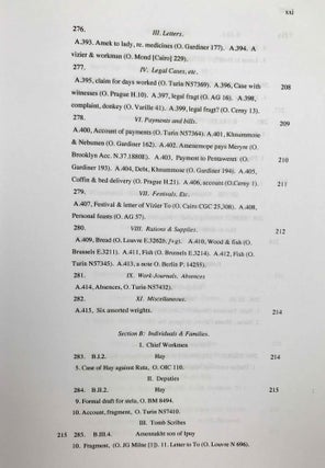 Ramesside inscriptions. Translated and annotated. Translations. Vol. VII: Addenda.
