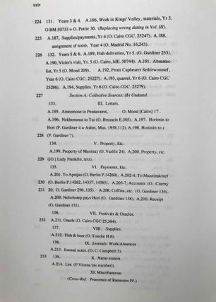 Ramesside inscriptions. Translated and annotated. Translations. Vol. VII: Addenda.