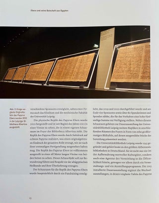 Papyrus Ebers. Die größte Schriftrolle zur altägyptischen Heilkunst.[newline]M8631-07.jpeg