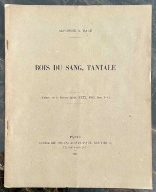 Item #M8656 Bois du sang, Tantale. BARB Alphonse A[newline]M8656-00.jpeg