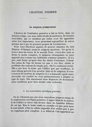 Les Origines de L'Edifice Hypostyle. En Grèce, en Orient et chez les Romains.