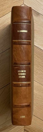 Item #M8710 Les cultes indigènes en Carie. LAUMONIER Alfred
