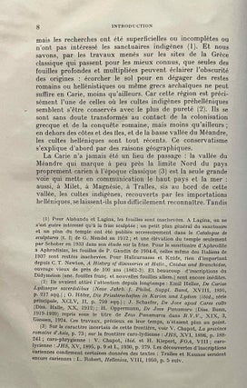 Les cultes indigènes en Carie