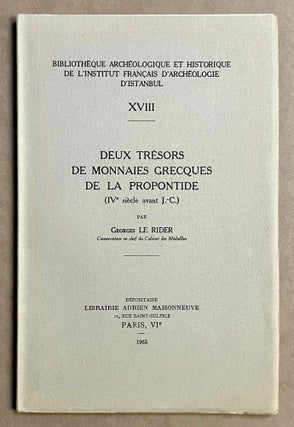 Item #M8711 Deux trésors de monnaies grecques de la Propontide (IVe siècle avant J.-C.). LE...