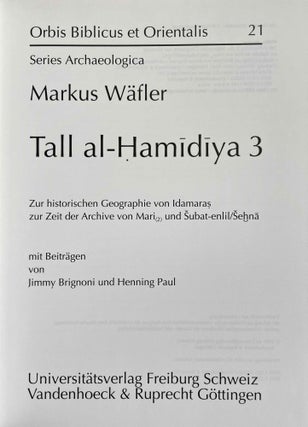 Tall al-Hamidiya 3. Zur historischen Geographie von Idamaras zur Zeit der Archive von Mari (2) und Subat-enlil/Sehna.[newline]M8717-01.jpeg