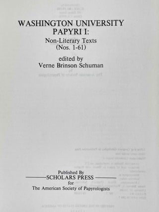 Washington University papyri I. Non-literary texts (nos. 1-61).[newline]M8719-01.jpeg