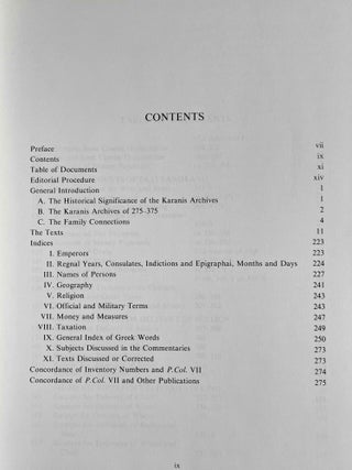 Columbia Papyri VII: Fourth century documents from Karanis