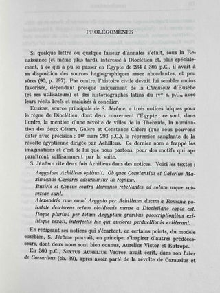 L. Domitius Domitianus. Etude numismatique et papyrologique.