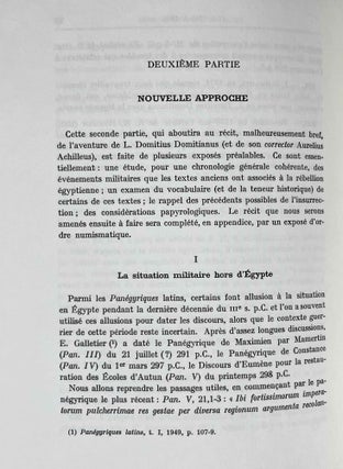 L. Domitius Domitianus. Etude numismatique et papyrologique.