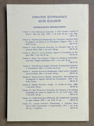 L. Domitius Domitianus. Etude numismatique et papyrologique.