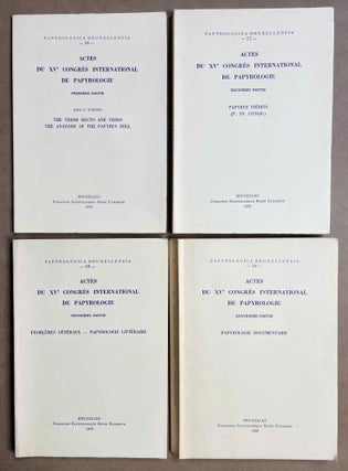 Item #M8728 Actes du XVe Congrès International de Papyrologie. Vol. 1: The terms recto and...[newline]M8728-00.jpeg