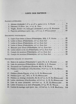 Actes du XVe Congrès International de Papyrologie. Vol. 1: The terms recto and verso, the anatomy of the Papyrus roll. Vol. 2: Papyrus inédits (P. XV. Congr.). Vol. 3: Problèmes généraux - papyrologie littéraire. Vol. 4. Papyrologie documentaire (complete set)[newline]M8728-06.jpeg