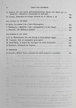 Actes du XVe Congrès International de Papyrologie. Vol. 1: The terms recto and verso, the anatomy of the Papyrus roll. Vol. 2: Papyrus inédits (P. XV. Congr.). Vol. 3: Problèmes généraux - papyrologie littéraire. Vol. 4. Papyrologie documentaire (complete set)[newline]M8728-15.jpeg