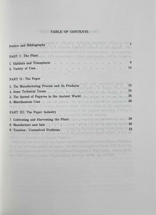 Papyrus in classical Antiquity. A supplement.
