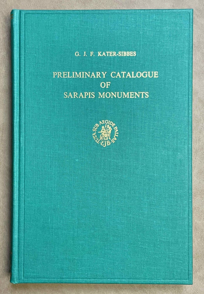 Item #M8748 Preliminary Catalogue of Sarapis Monuments. KATER-SIBBES G. J. F.[newline]M8748-00.jpeg