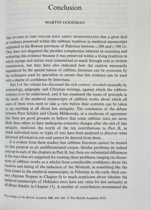 Rabbinic Texts and the History of Late-Roman Palestine[newline]M8757-05.jpeg