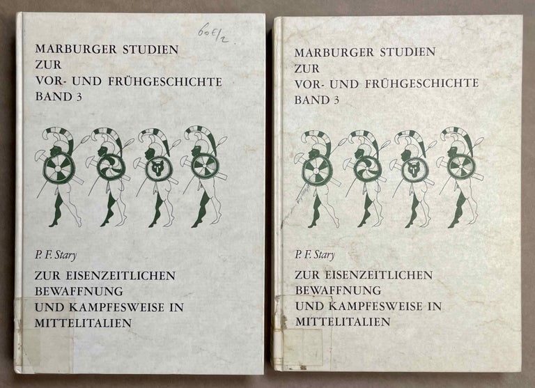 Item #M8760 Zur eisenzeitlichen Bewaffnung und Kampfesweise in Mittelitalien (circa 9. bis 6. Jahrhundert v. Chr.). 3 volumes in two (complete set). STARY Peter F.[newline]M8760-00.jpeg
