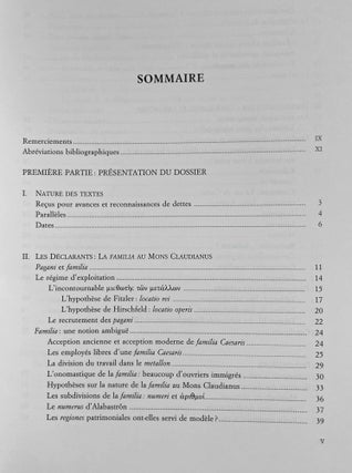 Mons Claudianus, ostraca graeca et latina - les reçus pour avance à la familia: O. Claud. 417 à 631 (III)