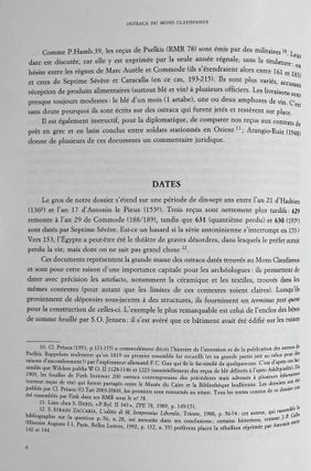 Mons Claudianus, ostraca graeca et latina - les reçus pour avance à la familia: O. Claud. 417 à 631 (III)[newline]M8761-09.jpeg