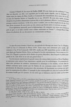 Mons Claudianus, ostraca graeca et latina - les reçus pour avance à la familia: O. Claud. 417 à 631 (III)